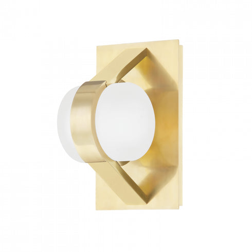 Hudson Valley Orbit Wall Sconce in Aged Brass Finish Model: 2700-AGB