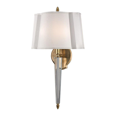 Hudson Valley Oyster Bay 2 LIGHT WALL SCONCE in Aged Brass Finish Model: 3611-AGB