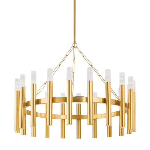 Hudson Valley Pali Chandelier in Aged Brass Finish Model: 5742-AGB