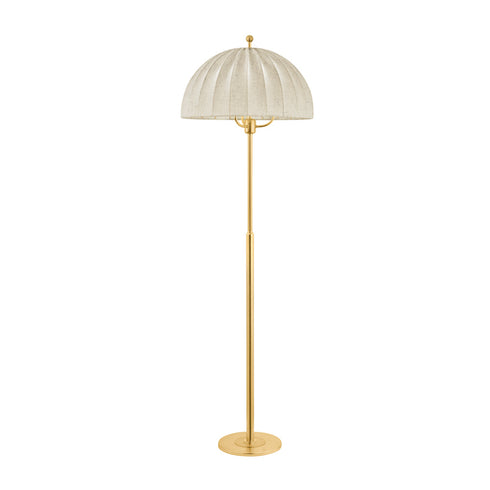 Hudson Valley PALMETTO Floor Lamp in Aged Brass Finish Model: CBL5853-AGB
