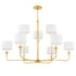 Hudson Valley Paramus Chandelier in Aged Brass Finish Model: 9148-AGB