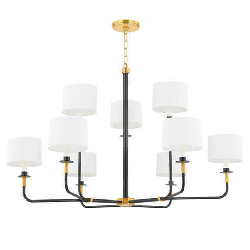 Hudson Valley Paramus Chandelier in Aged Brass Finish Model: 9148-AGB