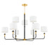 Hudson Valley Paramus Chandelier in Aged Brass Finish Model: 9148-AGB