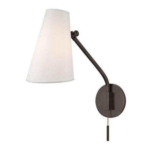 Hudson Valley Patten 1 LIGHT SWING ARM WALL SCONCE in Old Bronze Finish Model: 6341-OB