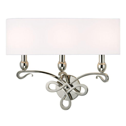 Hudson Valley Pawling Wall Sconce in Polished Nickel Finish Model: 7213-PN