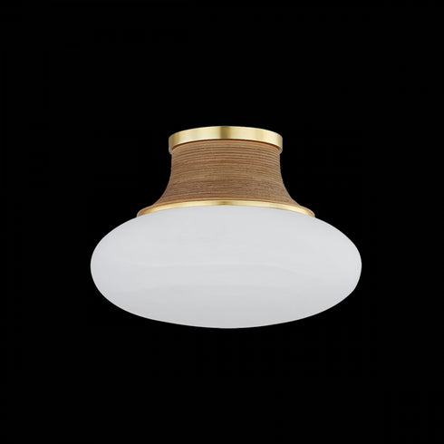 Hudson Valley Pearl River Flush Mount in Aged Brass Finish Model: 2308-AGB