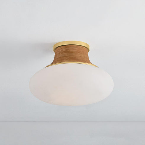 Hudson Valley Pearl River Flush Mount in Aged Brass Finish Model: 2310-AGB