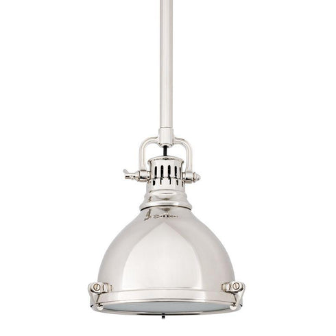 Hudson Valley Pelham 1 LIGHT PENDANT in Polished Nickel Finish Model: 2210-PN