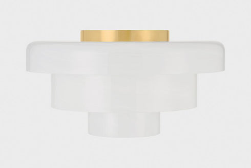 Hudson Valley Port Richmond Flush Mount in Aged Brass Finish Model: 1008-AGB
