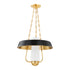 Hudson Valley Provincetown Lantern in Aged Brass/Soft Black Finish Model: 5218-AGB/SBK