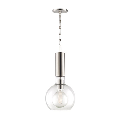Hudson Valley Raleigh Pendant in Polished Nickel Finish Model: 1409-PN