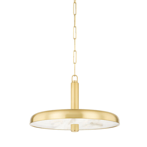 Hudson Valley Reynolds 1 LIGHT PENDANT in Aged Brass Finish Model: 3820-AGB