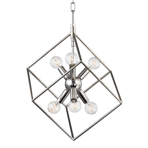 Hudson Valley Roundout Pendant in Polished Nickel Finish Model: 1215-PN