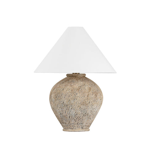 Hudson Valley Rumbrook Table Lamp in Aged Brass/Ceramic Ancient Texture Finish Model: L5330-AGB/CAX