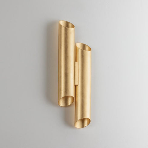 Hudson Valley Rylane Wall Sconce in Vintage Gold Leaf Finish Model: 1522-VGL