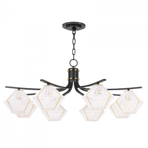 Hudson Valley Saranac Chandelier in Aged Old Bronze Finish Model: 3343-AOB
