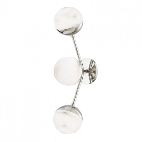 Hudson Valley Saratoga Wall Sconce in Polished Nickel Finish Model: 2833-PN