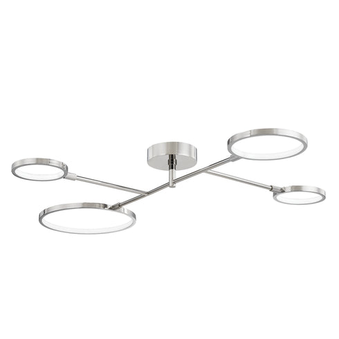 Hudson Valley Saturn 4 LIGHT LED FLUSH MOUNT in Old Bronze Finish Model: 4104-OB