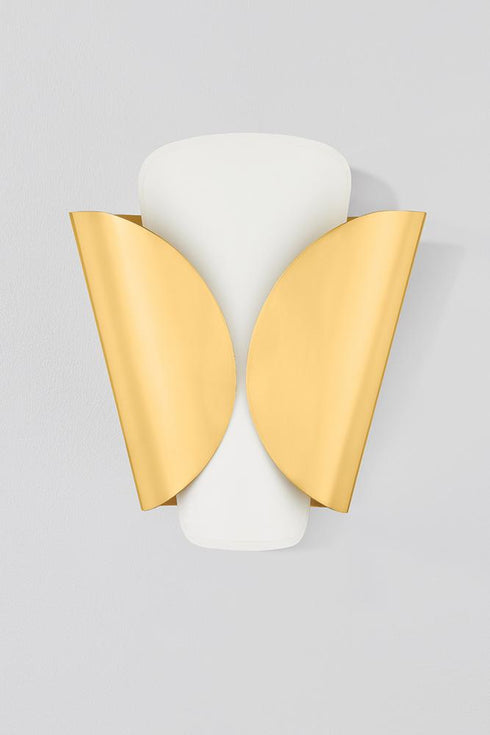 Hudson Valley Savoie Wall Sconce in Aged Brass Finish Model: 9201-AGB-B