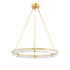 Hudson Valley Sennett Chandelier in Aged Brass Finish Model: 5130-AGB