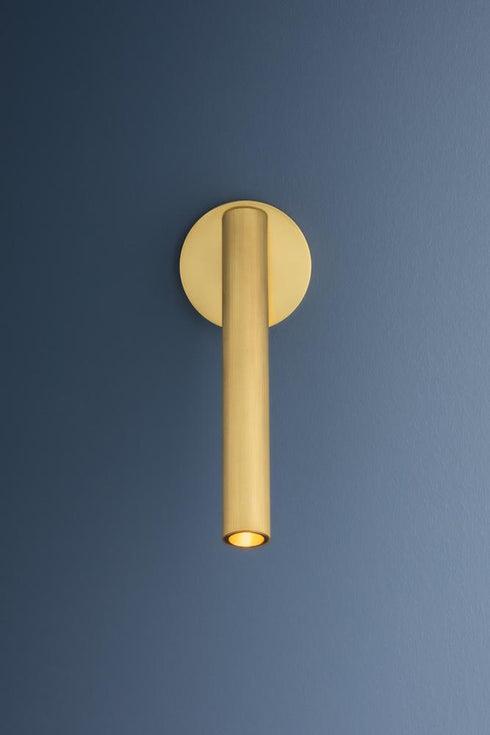 Hudson Valley Simeon Wall Sconce in Aged Brass Finish Model: 9141-AGB