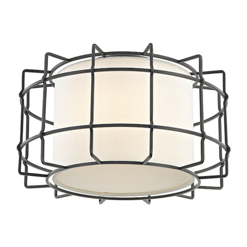 Hudson Valley Sovereign 2 LIGHT FLUSH MOUNT in Old Bronze Finish Model: 1514-OB