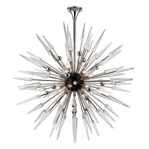 Hudson Valley Sparta Chandelier in Polished Nickel Finish Model: 9048-PN
