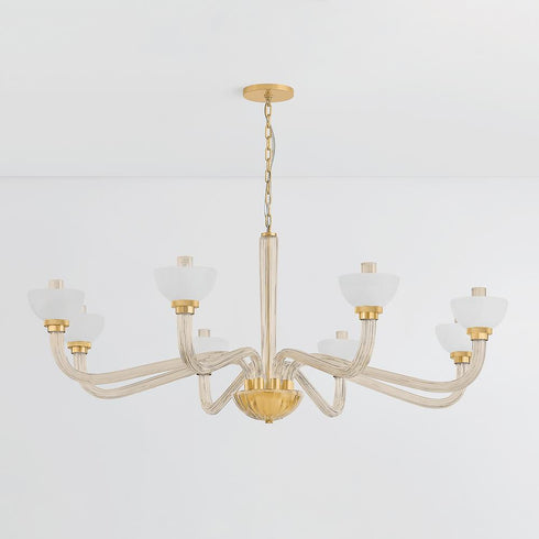 Hudson Valley St. Lawrence Chandelier in Aged Brass Finish Model: 3308-AGB