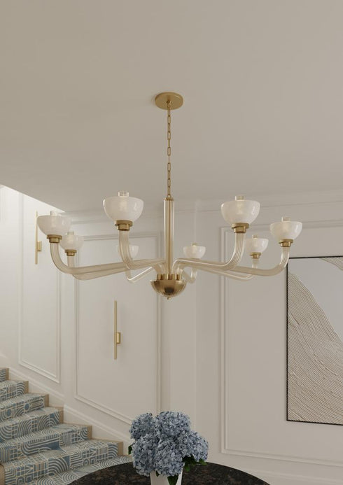 Hudson Valley St. Lawrence Chandelier in Aged Brass Finish Model: 3308-AGB