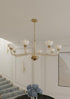 Hudson Valley St. Lawrence Chandelier in Aged Brass Finish Model: 3308-AGB