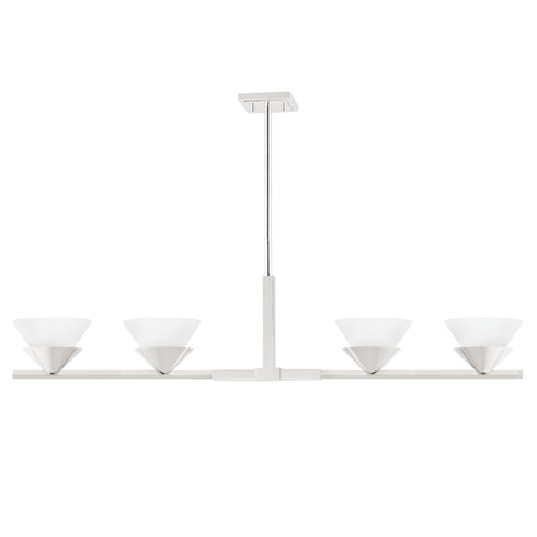 Hudson Valley Stillwell 4 LIGHT ISLAND LIGHT in Polished Nickel Finish Model: 6404-PN