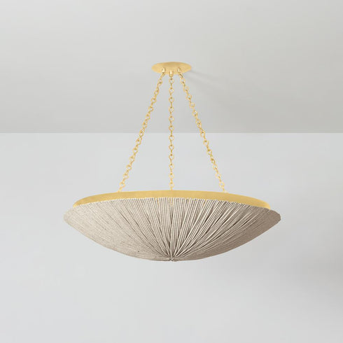 Hudson Valley Summerside Pendant in Vintage Gold Leaf Finish Model: 1706-VGL