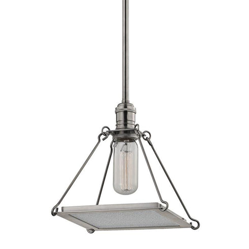 Hudson Valley Thorndike 1 LIGHT PENDANT in Historic Nickel Finish Model: 3521-HN