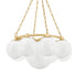 Hudson Valley Thornwood 9 LIGHT CHANDELIER in Aged Brass Finish Model: 5229-AGB