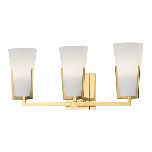 Hudson Valley Upton Bath and Vanity in Aged Brass Finish Model: 1803-AGB