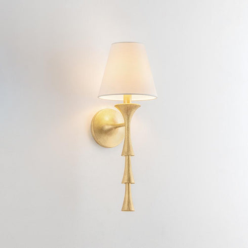 Hudson Valley Vails Gate Wall Sconce in Vintage Gold Leaf Finish Model: 4521-VGL