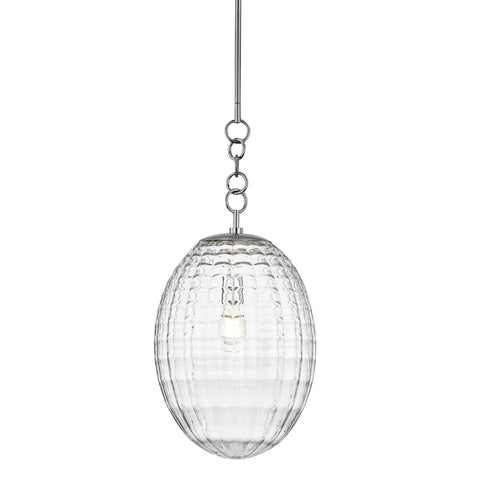 Hudson Valley Venice 1 LIGHT LARGE PENDANT in Polished Nickel Finish Model: 4912-PN