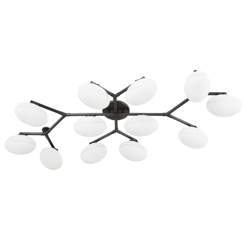 Hudson Valley Wagner 12 LIGHT SEMI FLUSH in Old Bronze Finish Model: 5559-OB