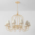 Hudson Valley Warrensburg Chandelier in Vintage Gold Leaf Finish Model: 5744-VGL