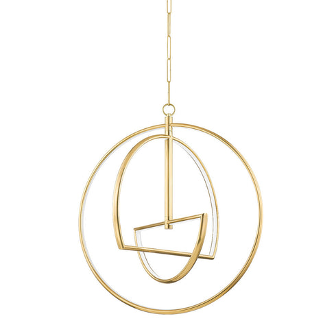 Hudson Valley Welland 3 LIGHT CHANDELIER in Aged Brass Finish Model: 5428-AGB