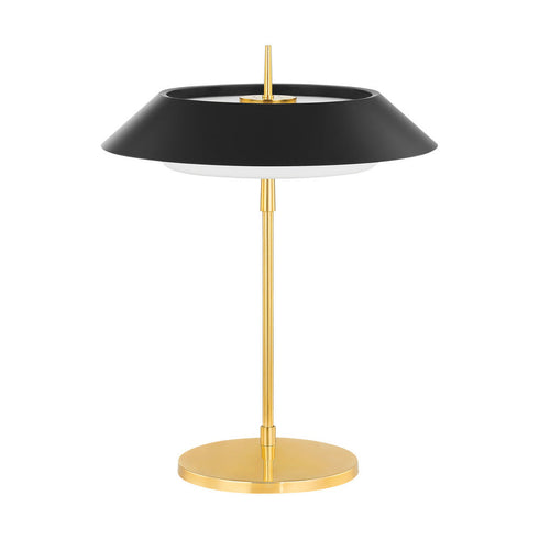 Hudson Valley Westport Table Lamp in Aged Brass/Soft Black Finish Model: L4323-AGB/SBK