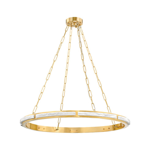 Hudson Valley Wingate Chandelier in Aged Brass Finish Model: 8136-AGB