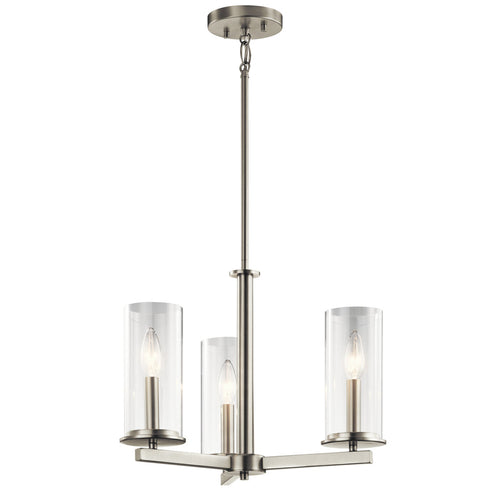 Kichler 3 Light Chandelie Semi Flush Model: 43997BK