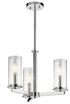 Kichler 3 Light Chandelie Semi Flush Model: 43997BK