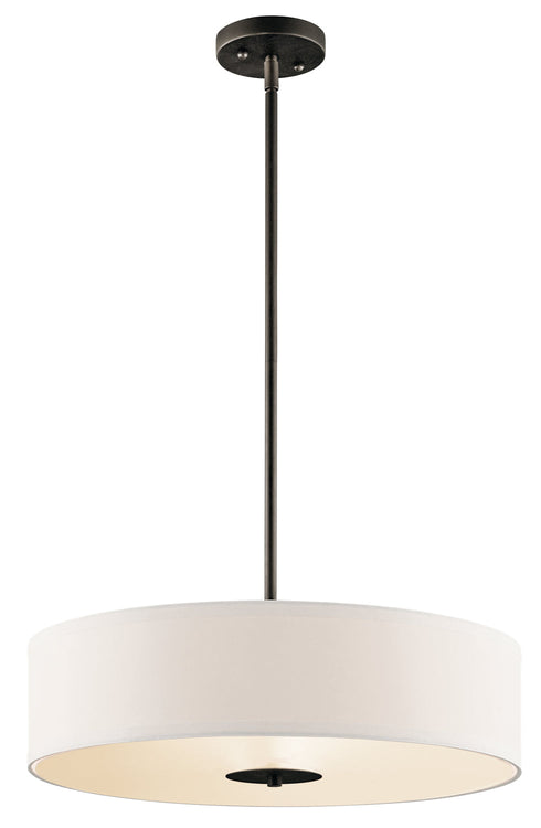 Kichler 3 Light Pendant Semi Flush Model: 42121NI