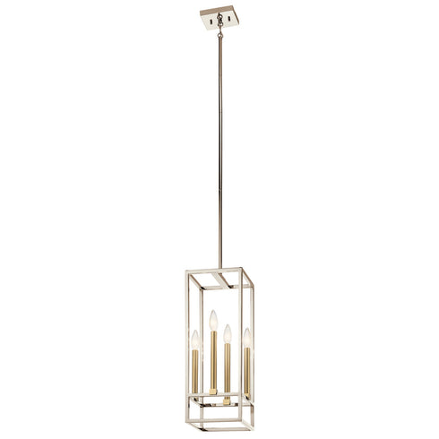 Kichler 4 Light Foyer Pendant Model: 44112PN