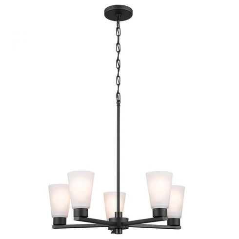 Kichler 5 Light Chandelier Model: 52436BK