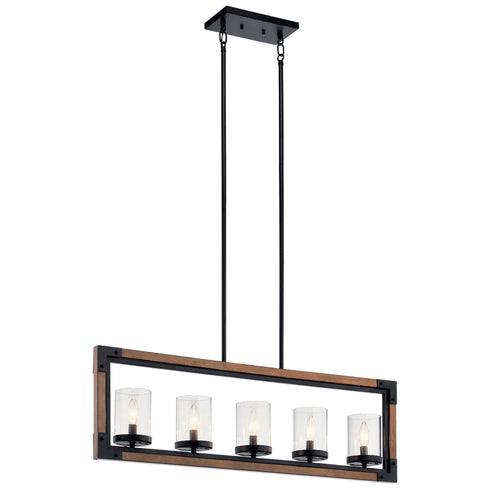 Kichler 5 Light Linear Chandelier Model: 44043AUB