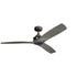 Kichler 56 Inch Ried Fan in Anvil Iron Finish Model: 300356AVI