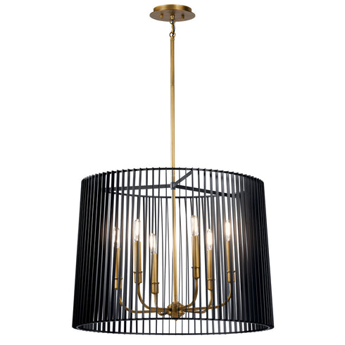 Kichler 6 Light Chandelier Pendant Model: 44167BK